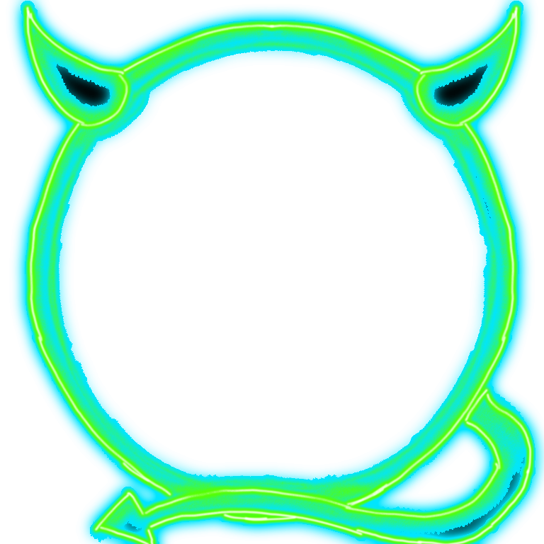 Neon Devil Decoration