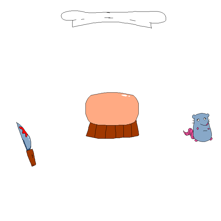 Rat Knife Decoration